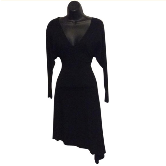 Sharagano Paris Hi Low Hemline Dress